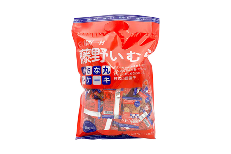 FUJINO IMURA SMALL ROUND BISCUITS IN BAG 248G